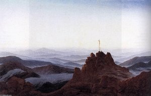 Buongiorno! Ecco La Traduzione Del Titolo Dell'opera D'arte In Italiano: Alba Delle Montagne Riesengebirge. — Caspar David Friedrich