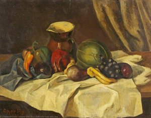 Still Life Fruit With Jug — Roger Eliot Fry