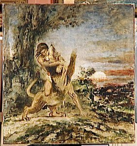 Hércules Y El León De Nemea — Gustave Moreau