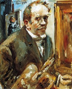 Autoritratto Con Pennello — Lovis Corinth