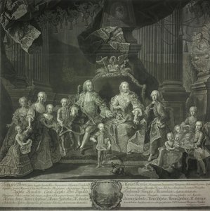Maria Theresia Im Familienkreis — Johann Gottfried Haid