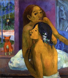 Duas Mulheres (também Conhecidas Como Cabelos Floridos) — Paul Gauguin