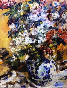 Natura Morta Con Lillà E Tulipani — Lovis Corinth