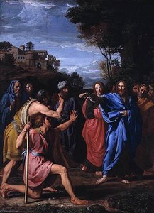 Christ Healing The Blind — Nicolas Colombel
