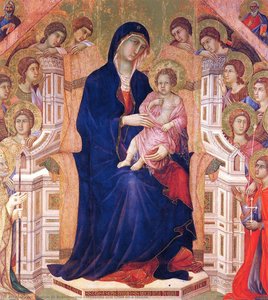 María Y Niño En Trono — Duccio Di Buoninsegna