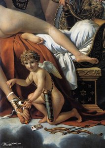 Marte Desarmado Por Venus Y Las Tres Gracias (detalle) — Jacques-louis David