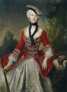Portrait Of Sophie Marie Gräfin Voss — Antoine Pesne