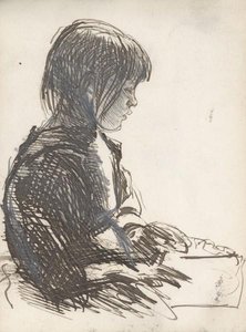 Study Of A Young Girl — Sir George Clausen