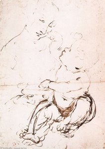 Studio Per La Madonna Con Il Frutto — Leonardo Da Vinci