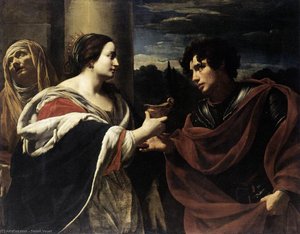 Sophonisba Modtagende Skålen Med Gift — Simon Vouet