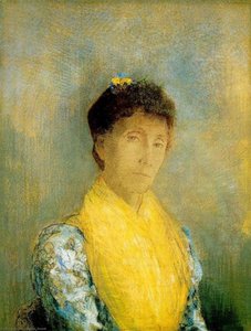 Frau Mit Gelbem Mieder — Odilon Redon