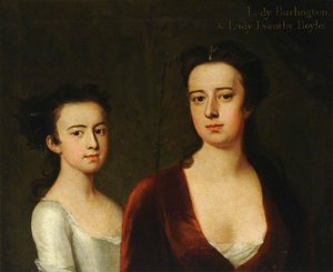 Lady Dorothy Savile (1699–1758), Countess Of Burlington And Countess Of Cork, With Her Daughter Lady Dorothy Boyle (1724–1742), Later Countess Of Euston — Michael Dahl