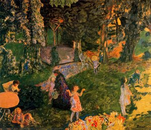 Family In Garden — Pierre Bonnard