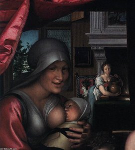 A Lady In Her Bath (detail) — François Clouet