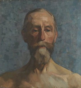 Testa E Spalle Di Un Uomo Barbuto — Sir William George Gillies