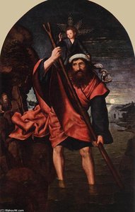 St Christopher — Quentin Massys