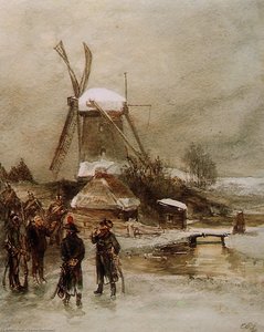 French Troops At Dutch Mill Sun — Charles Rochussen