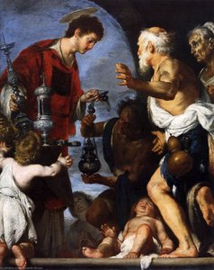 The Charity Of St. Lawrence — Bernardo Strozzi