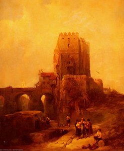 Moorish Tower On The Bridge At Cordova — David Roberts