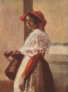 Italian With Mug — Jean-baptiste-camille Corot