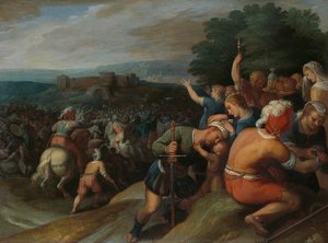 The Batavians Surround The Romans At Vetera, Otto Van Veen, 1600 - 1613 — Otto Van Veen