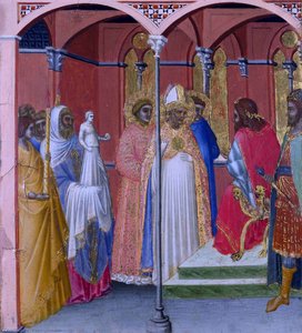 Saint Sabinus Before The Governor Of Tuscany — Pietro Lorenzetti