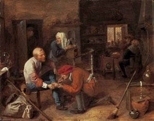 Village Barbershop — Adriaen Brouwer