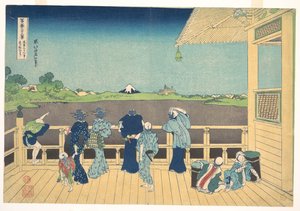 Sazai Hall At The Temple Of The Five Hundred Arhats (gohyaku Rakanji Sazaidō) — Hokusai