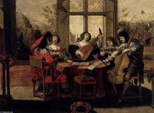 The Five Senses: Hearing — Abraham Bosse