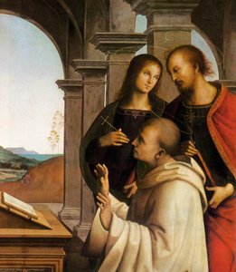 The Vision Of St Bernard (detail) — Vannucci Pietro (le Perugin)