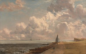 Harwich Il Faro Bassa E Beacon Hill — John Constable