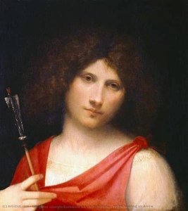 El Joven Sosteniendo Una Flecha — Giorgione