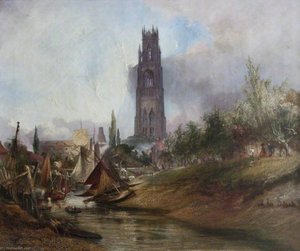 St Botolph's From The Witham, Boston, Lincolnshire — Henry Baines