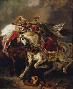Combate Del Giaour Y El Pasha — Eugène Delacroix