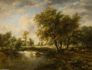 Landscape With A Stream — Frederick Waters (william) Watts