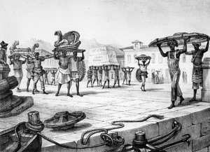 Transporting A Cart In Pieces — Jean-baptiste Debret