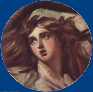 Skizze Eines Porträts Von Lady Hamilton — George Romney