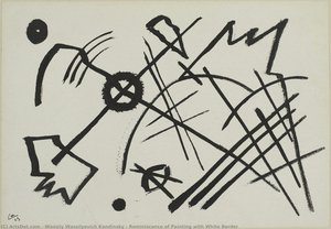 Réminiscence De Peinture Avec Bordure Blanche — Wassily Wassilyevich Kandinsky