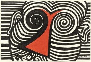 Slanting Red Nose — Alexander Milne Calder
