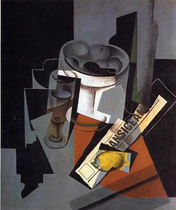 Naturaleza Muerta Con Periódico — Juan Gris