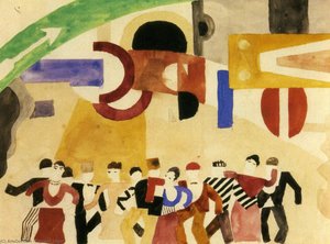 Eislaufbahn Zeichnung Der Dekoration — Fernand Léger