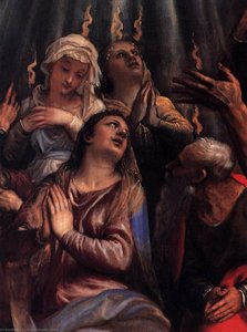 The Descent Of The Holy Ghost (detail) — Titian