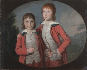 Portrait Of Two Boys (perhaps The Two Elder Sons Of John Francis Erskine, Later 7th Earl Of Mar) — David Allan