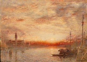 Venice, Cemetery Island — Albert Goodwin