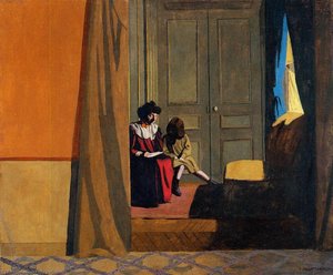 Woman Reading To A Little Girl — Félix Vallotton