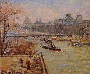 Der Louvre — Camille Pissarro