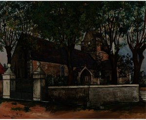 Church At Genêts, Manche — Maurice Utrillo