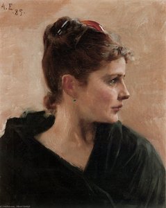 Edelfelt Albert Portrait Of A Young Lady — Albert Edelfelt