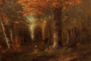 Skoven I Efteråret — Gustave Courbet
