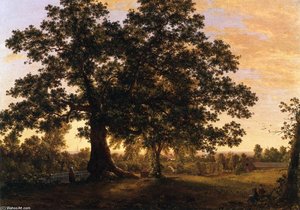 The Charter Oak At Hartford — Frederic Edwin Church